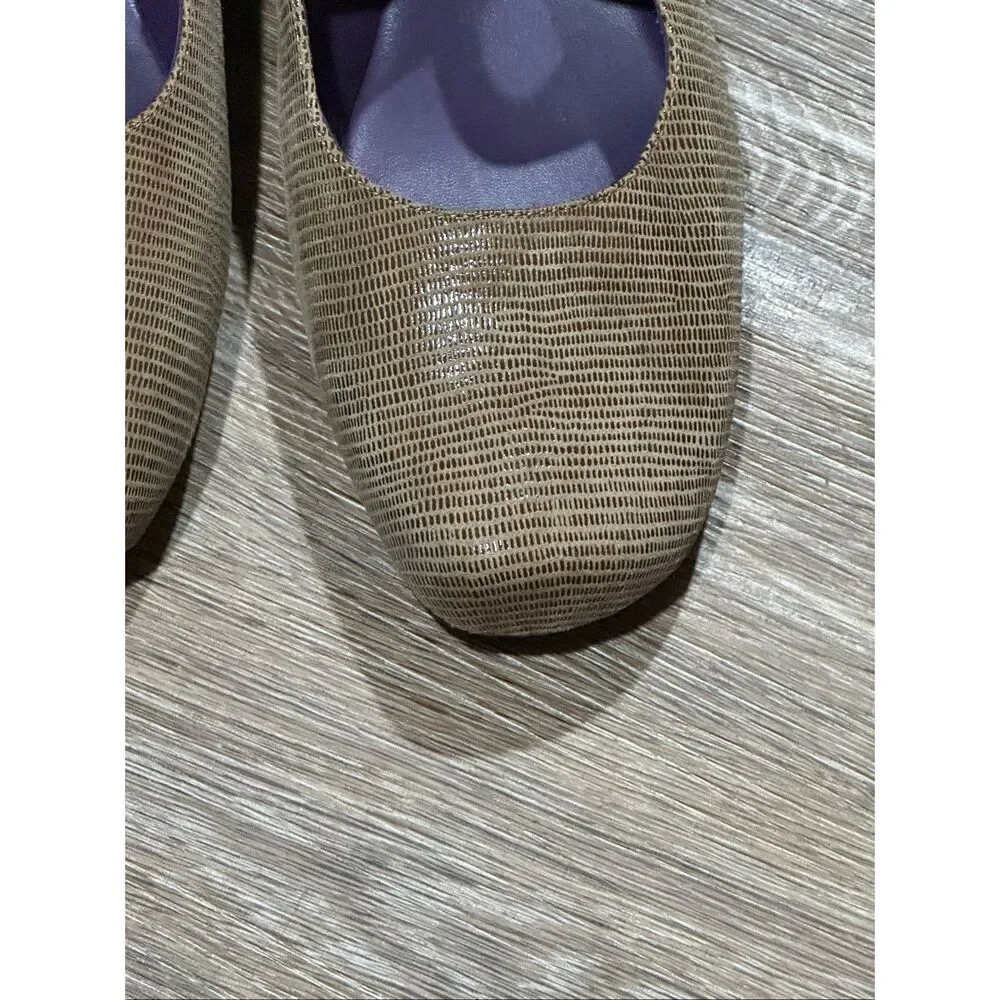 VanEli tan brown strappy ballet flat 9 Marjory